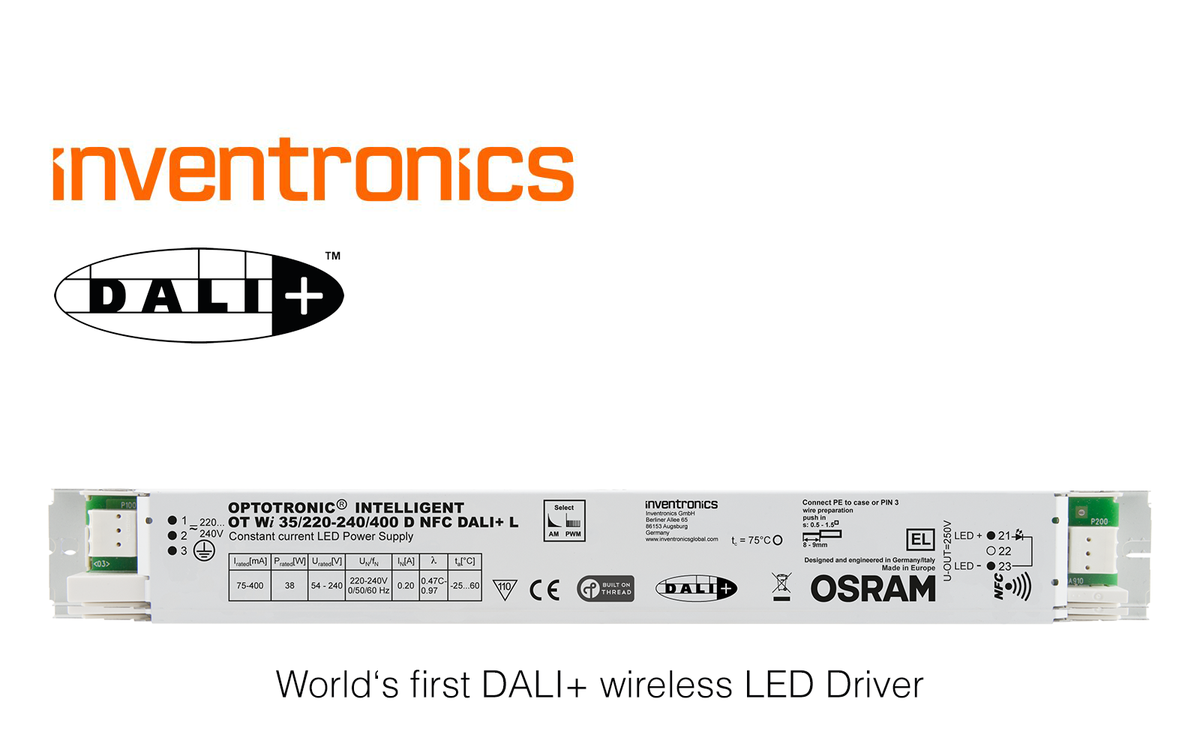 Inventronics Unveiled Industry S First Dali Certified Wireless Led