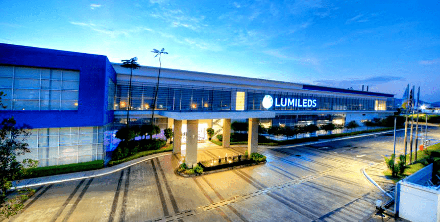 Lumileds manufacturing facility in Penang showing LED production line and equipment