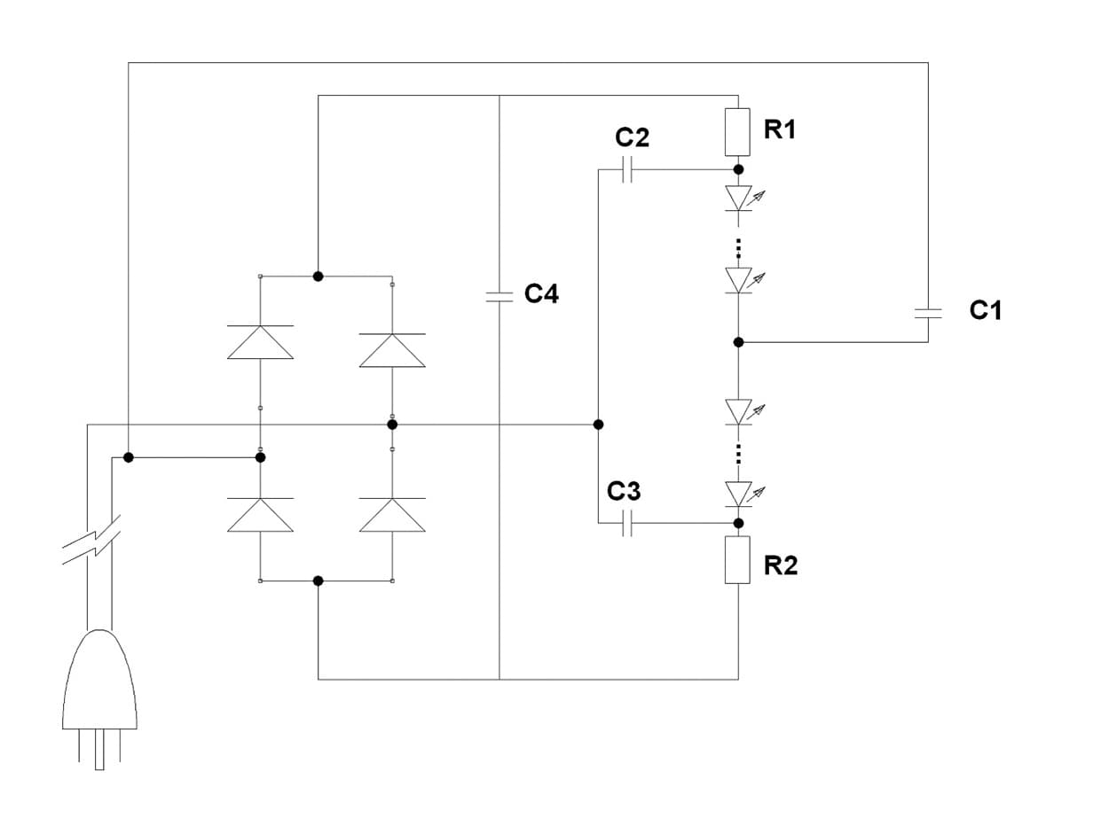 A New Approach to the Design of Driverless AC LED Light Engines