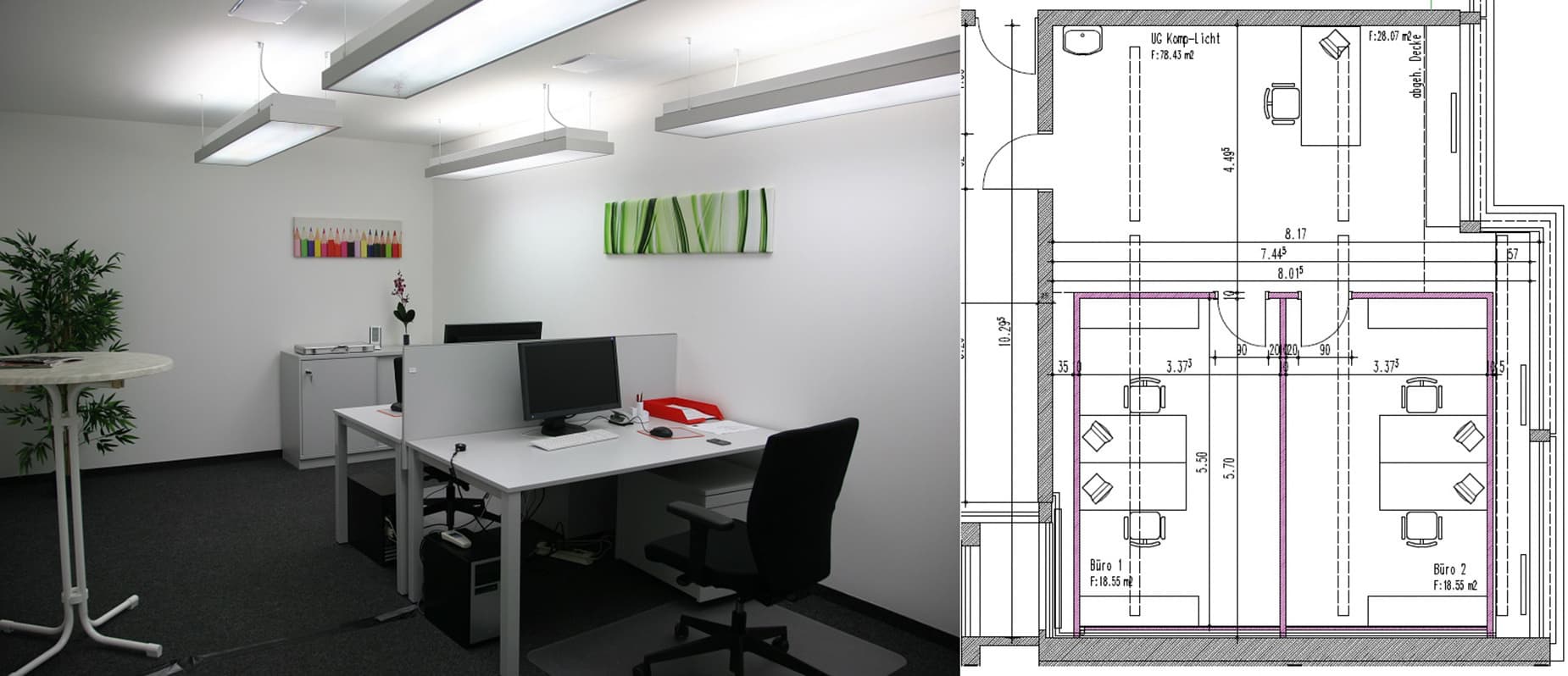 LED Office Lighting for Improved Well-Being and Performance