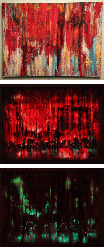 LEDs Reveal Paintings Hidden in Paintings