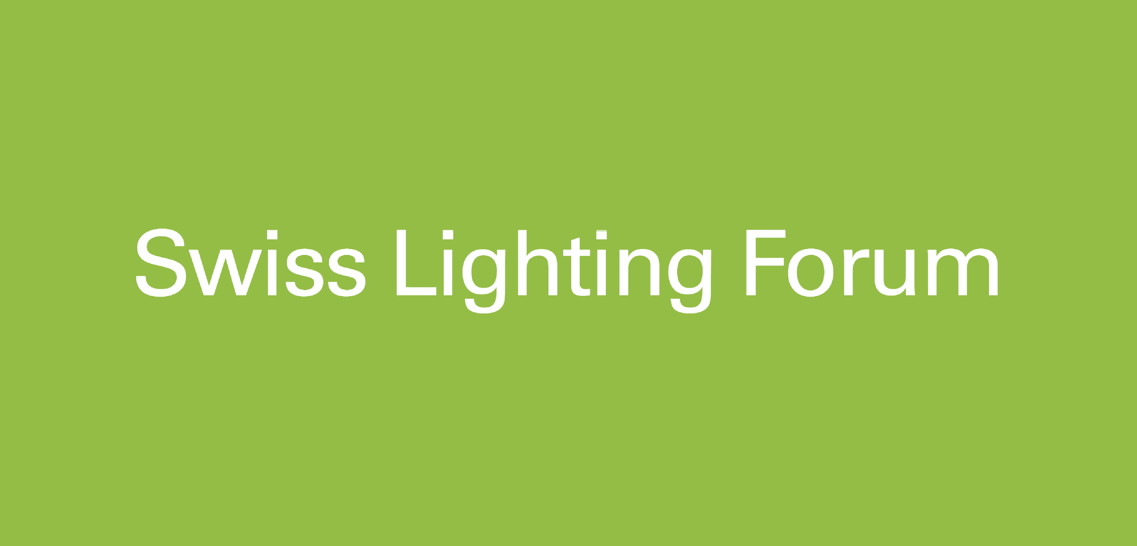 Swiss Lighting Forum