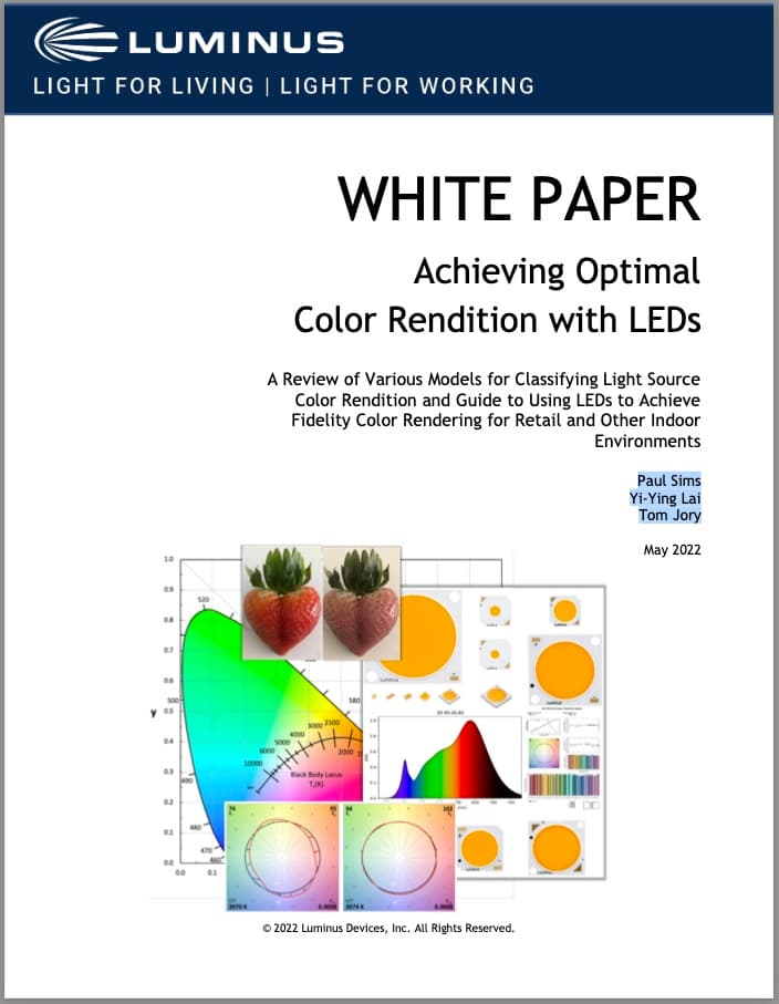 WHITE PAPER: Achieving Optimal Color Rendition with LEDs
