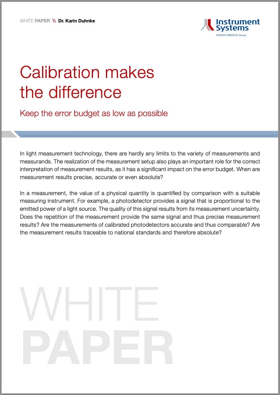 WHITE PAPER: Calibration Makes the Difference