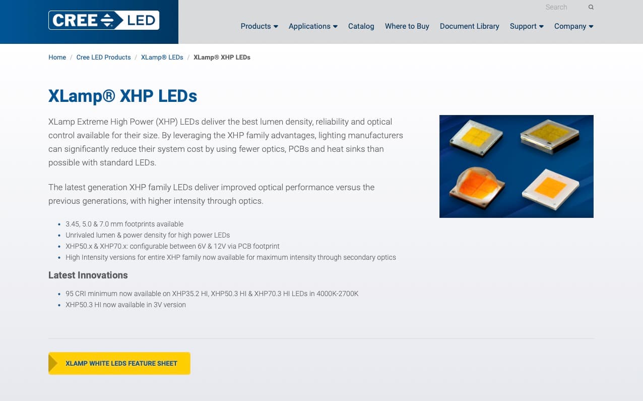 XLamp® XHP LEDs Significantly Reduce System Cost