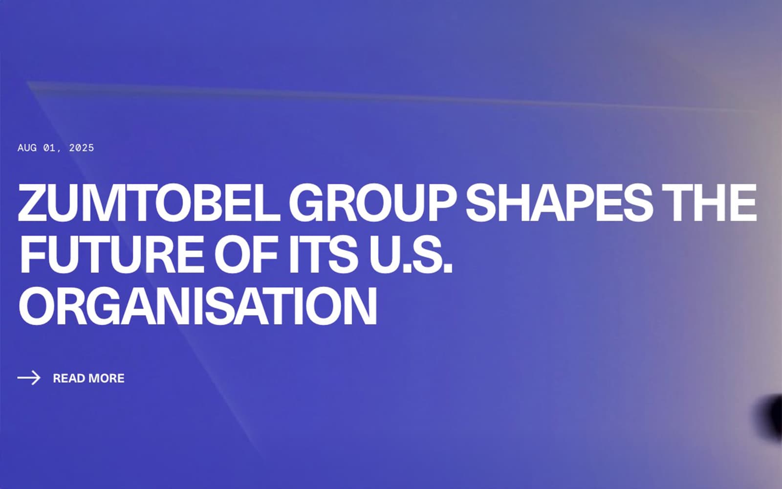 Zumtobel Group Shapes the Future of Its U.S. Organization