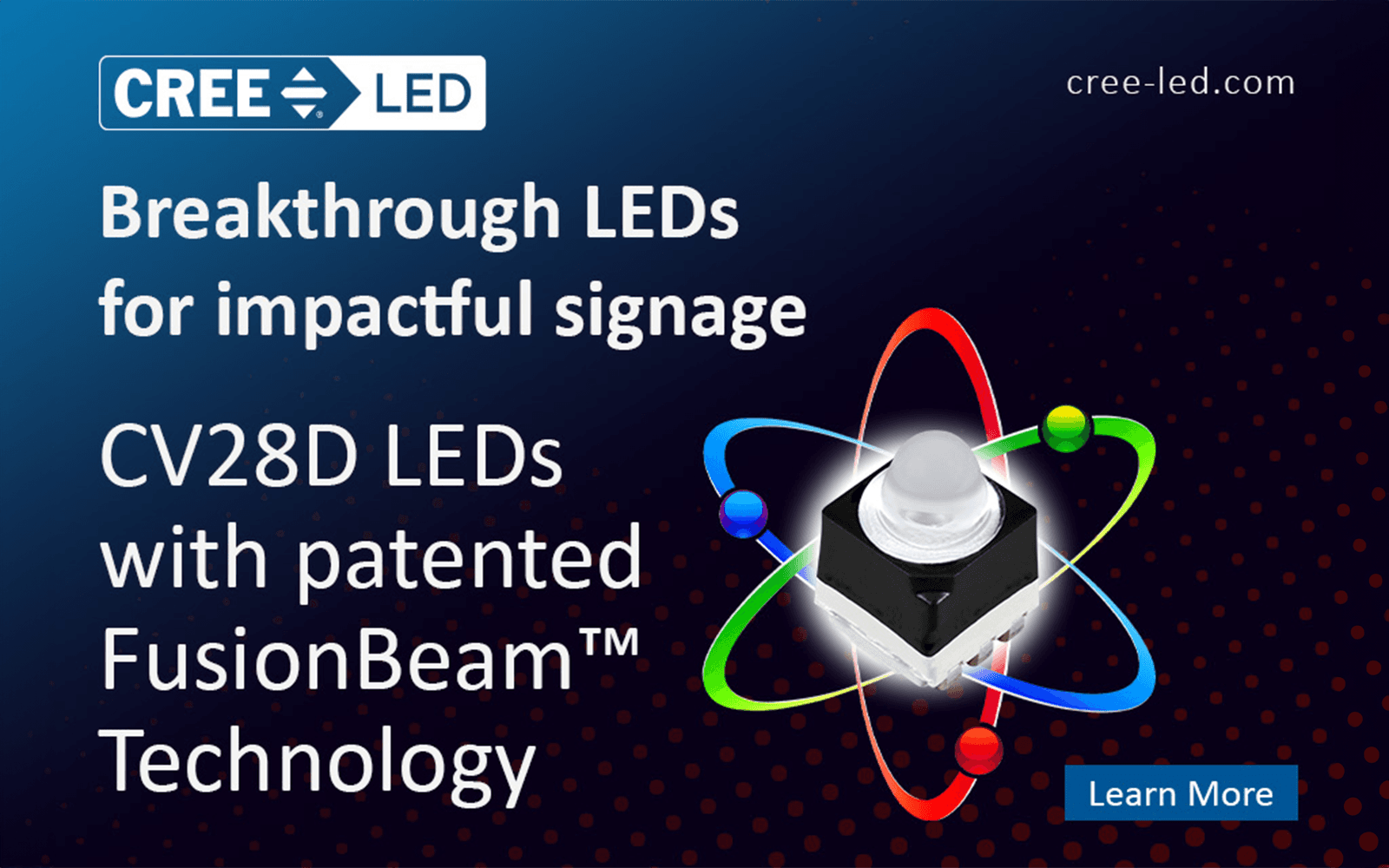 Breakthrough CV28D LEDs with Patented FusionBeam™ Technology