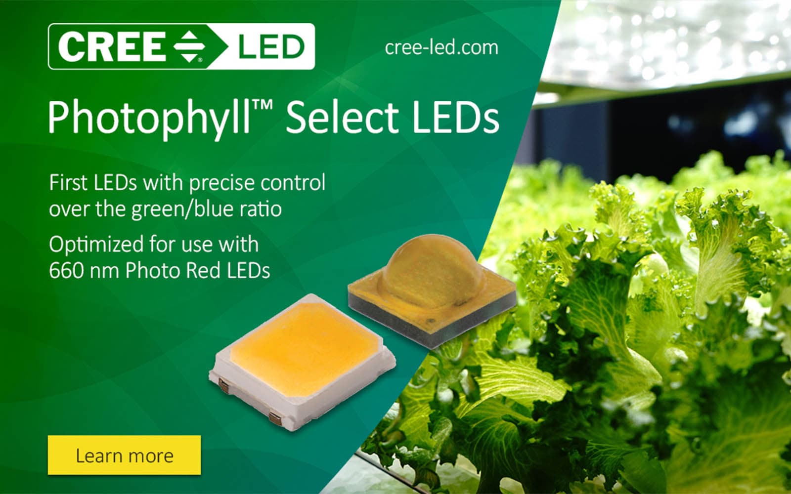 Cree LED Photophyll™ Select LEDs – Spectrum Engineered for Plant Performance