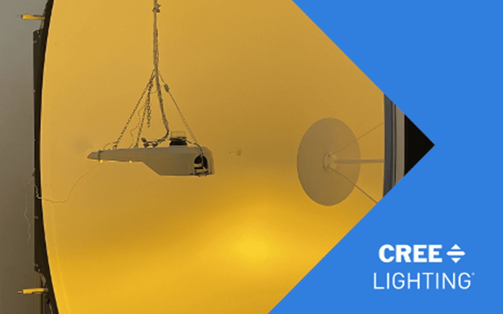 19K5 version of our Guideway® Series shown in one of Cree Lighting’s onsite integrating spheres.