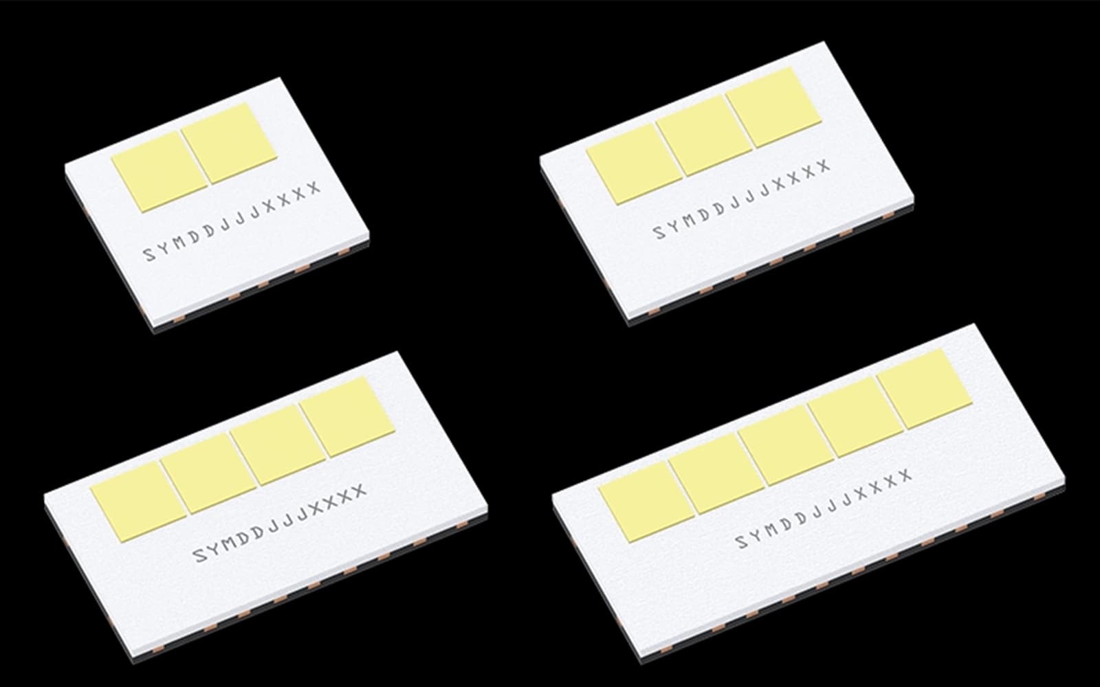 LUXEON Altilon SMD-A is available in 1x2, 1x3, 1x4, and 1x5 formats.