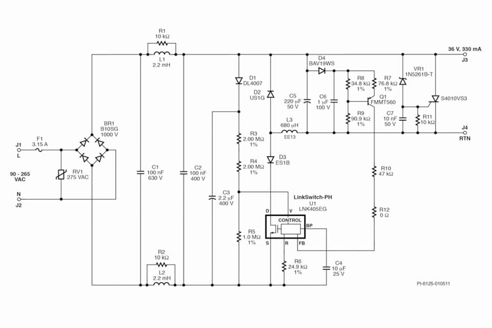 Power Integrations’ LinkSwitch™-PH LED Driver ICs Now Available in Low-Profile Package