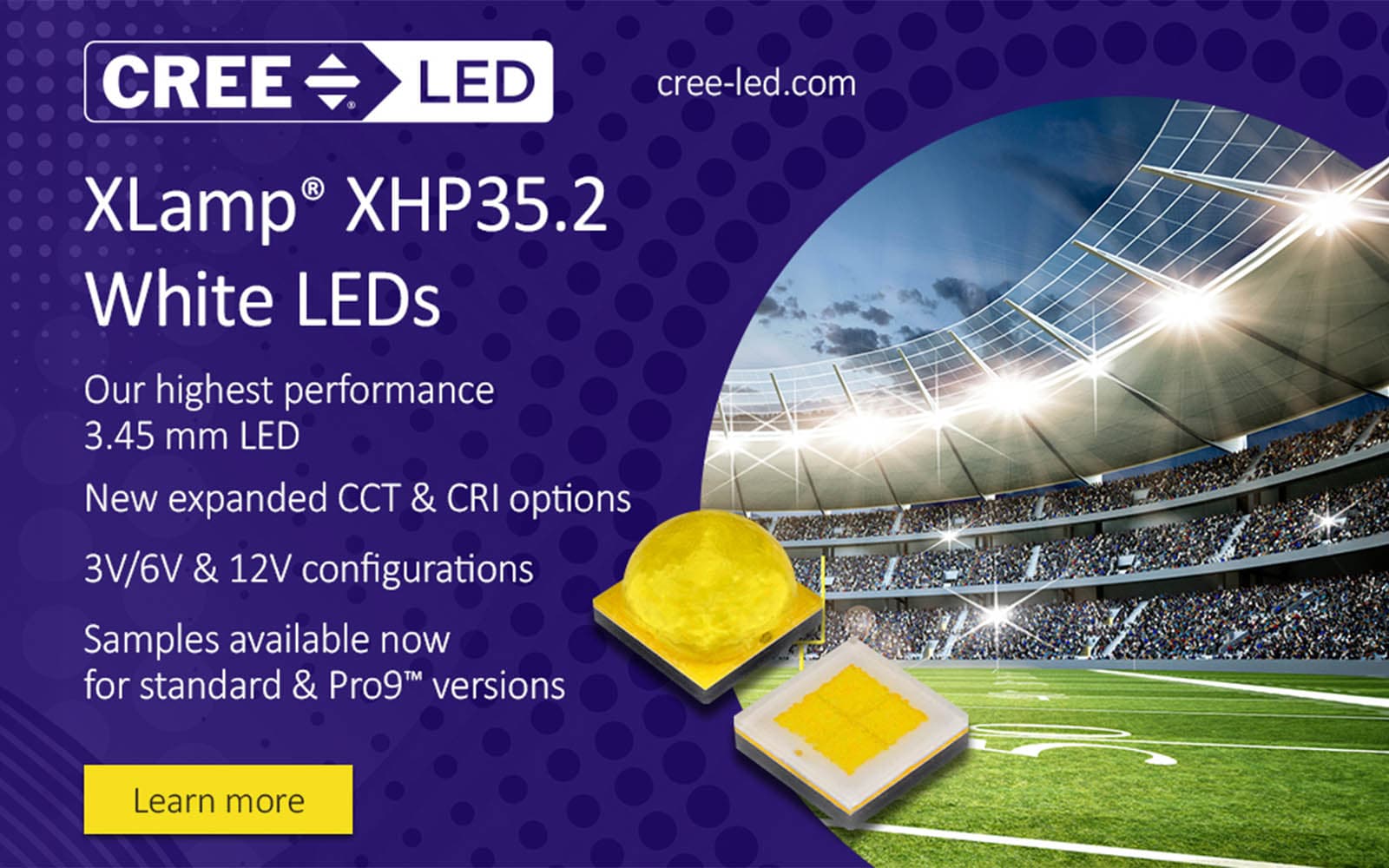 XLamp® XHP35.2 LED Delivers Highest Performance in a Drop-In XP Footprint