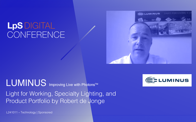 Expert Talks on Light: Luminus Light for Working – Specialty Lighting