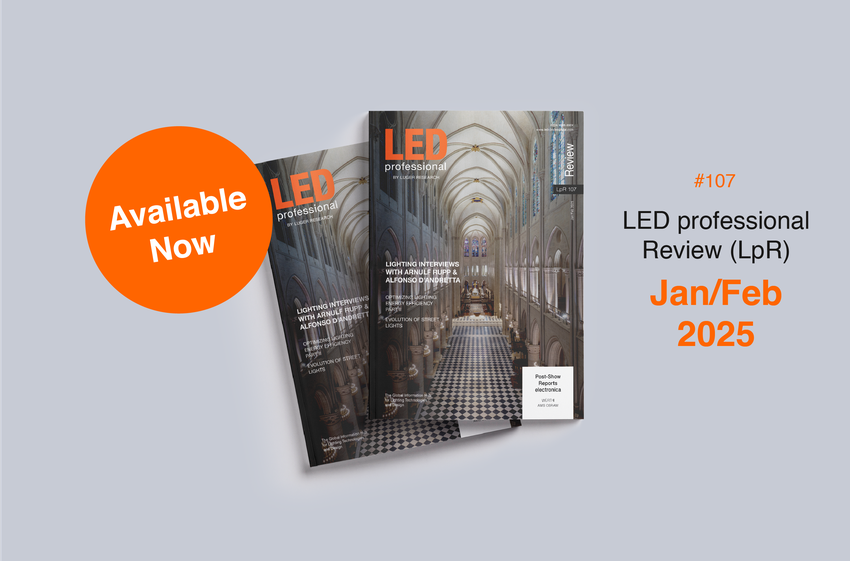 Lighting Interviews with Arnulf Rupp & Alfonso D'Andretta, Optimizing Lighting Energy Efficiency (Part II), and Evolution of Street Lights.