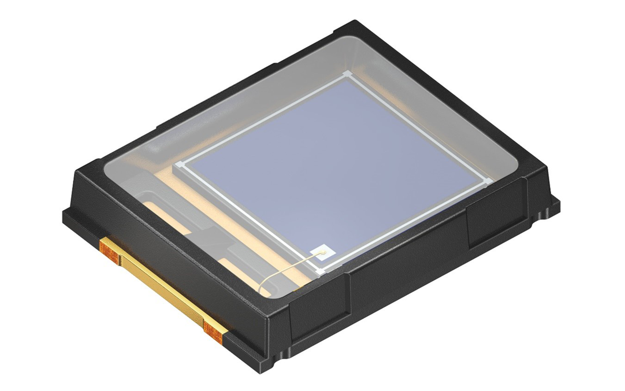 Product Image for the TOPLED® D5140, SFH 2202 photodiode. Image: ams OSRAM.