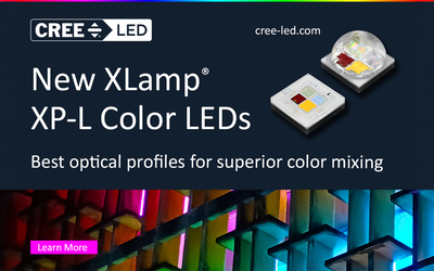New XLamp® XP-L Color LEDs Allow Smaller Color-mixing Lights