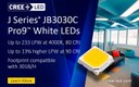 Upgrade with J Series® JB3030C 3V E Class Pro9™ White LEDs