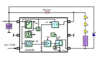 The typical application circuit using Infineon's ILD4035