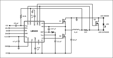 Schematic of typical application