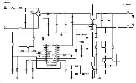 SSL2102 Application example: 12W to 25W triac dimmable LED driver with a Power Factor of above 0.9 and accurate output current