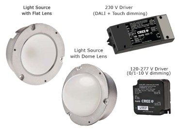 Cree's new LMH2 series is available with flat or dome lens, in addition drivers and on request an optianal heat sink are available