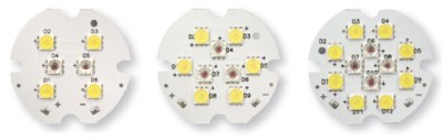 ProLight Opto's Crab Module Serie (from left to right:PP2M-1LYP-006BN, PP2M-1LYP-007BN, PP2M-1LYP-008BN)