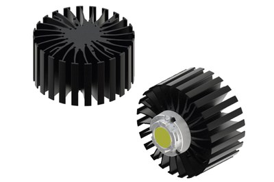 MechaTronix's ModuLED coolers offer good passive cooling performance for array LEDs and LED modules from 1200 to 4000 lm