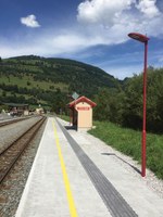 esave luminaires at a train shelter in the Pinzgau, Salzburg, Austria.jpg