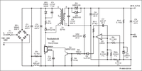 Schematic of 14 W LED Driver Power Supply Using a TNY279GN in High Ambient Temperature Applications