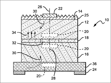 Cross section of one general embodiment of the invention