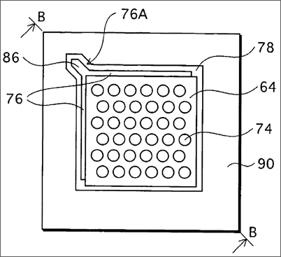 Schematic drawing of a LED with a p-type injection region.