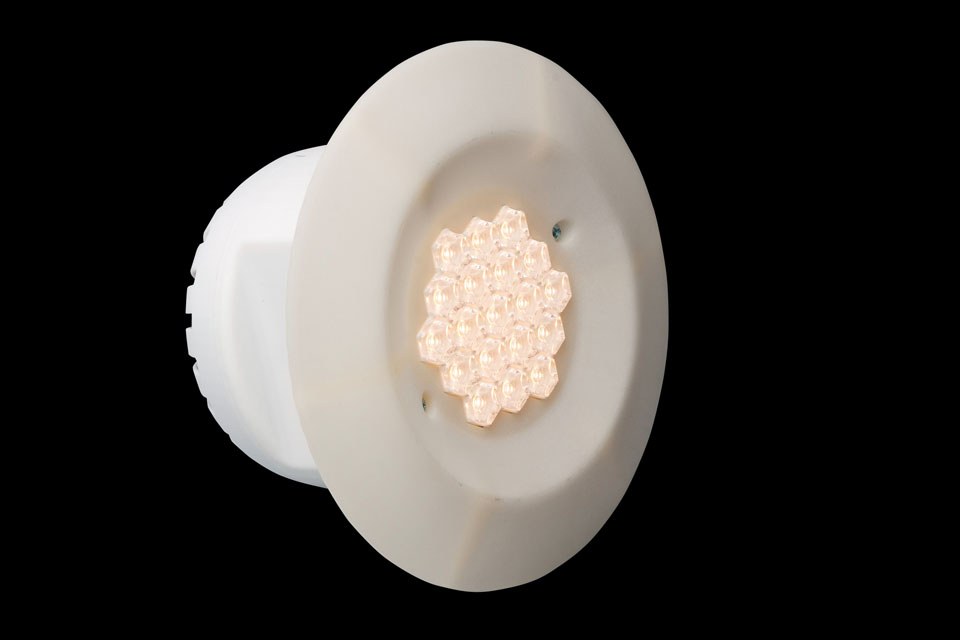 GE's 1,500-lumen PAR 38 LED bulb.