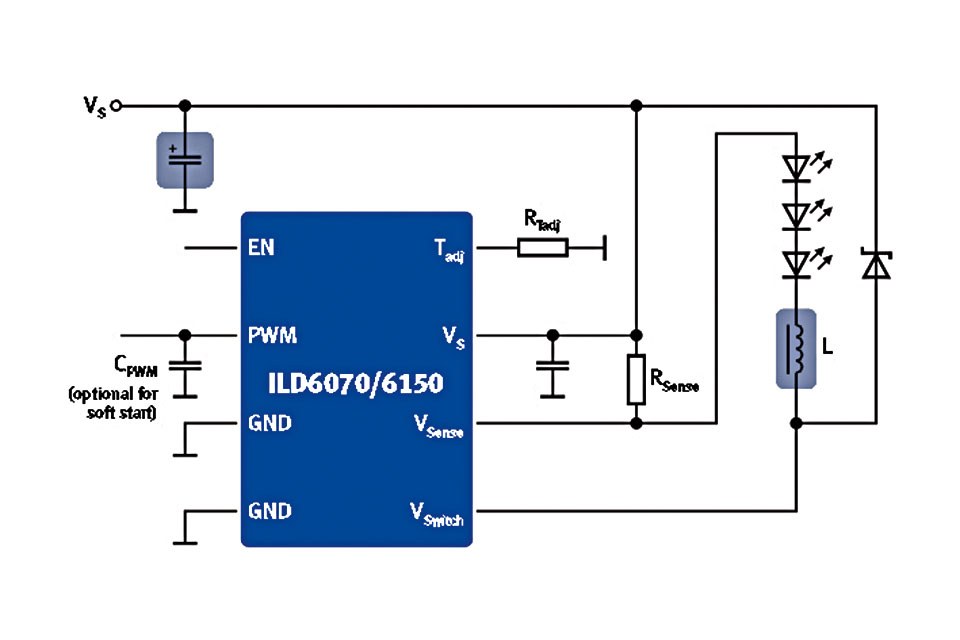 Светодиодный драйвер DC-DC T6 DC1 (32W, 7-12V, 2,7А)