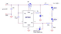 Shortly after Corporation Merger Transaction with Sipex Exar releases their first LED controller, the SP7601