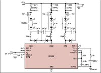 Triple Output LED Driver Drives Up to 30 x 300mA LEDs & Offers 3000:1 True Color PWM Dimming