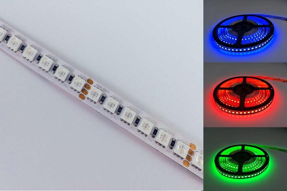 Releases a 120 LEDs/m RGB LED Flexible Strip with — professional - LED Lighting Technology, Application Magazine