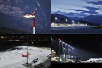 Apron Lighting System at Innsbruck Airport: ewo Provides a Globally Unique Method with Energy-Saving LED Technology