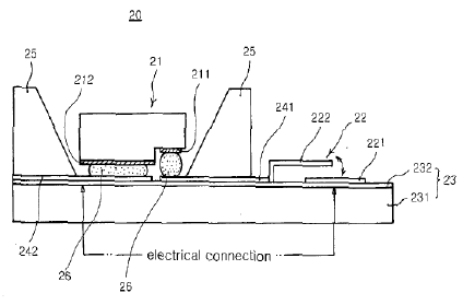 Light emitting diode package with protective function against ...